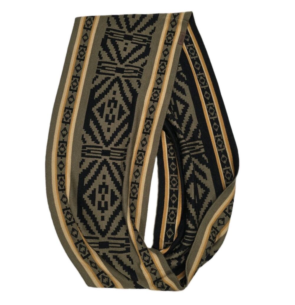 Pendleton Journey West Infinity Scarf Knit Olive Green Southwestern Wool Blend